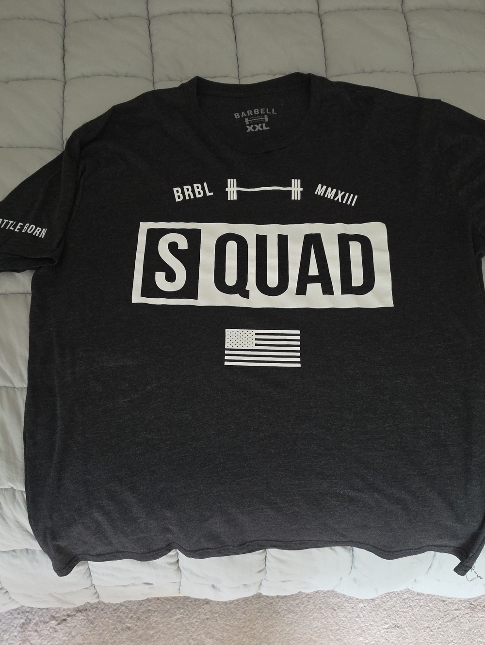 Barbell SQUAD Graphic Tee in Dark Gray